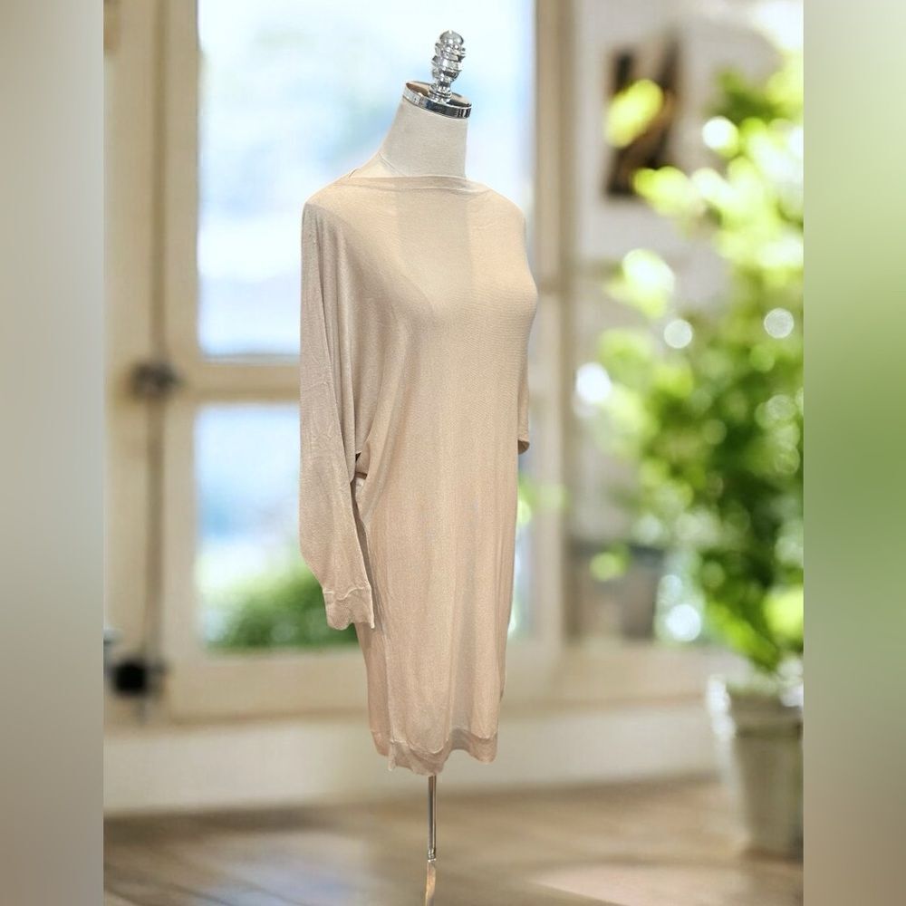 RALPH LAUREN Silk Modal SweaterTunic Dress Size M - Picture 6 of 11